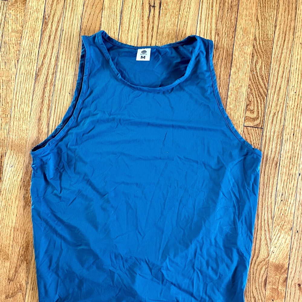 Blue Sleeveless Tank Top
